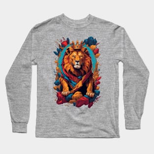 the majestic lion Long Sleeve T-Shirt